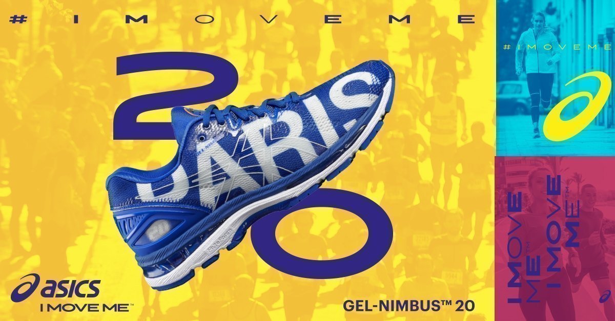 asics nimbus 20 paris marathon edition